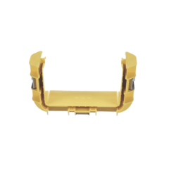 PANDUIT Union Recta "Cople", Para Canaleta FiberRunner™ 6X4, Color Amarillo MOD: FRBC6X4LYL
