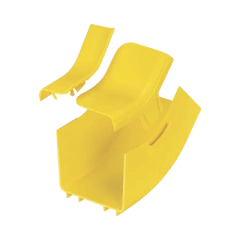 PANDUIT Bajada Vertical Interior de 45º con Tapa, Para uso con Canaletas 4X4 FiberRunner™, Color Amarillo MOD: FRIV454X4LYL