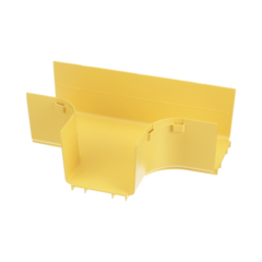 PANDUIT Accesorio en T Horizontal, Con Ángulos a 90º, Para Canaletas FiberRunner™ 4X4, Color Amarillo MOD: FRT4X4LYL
