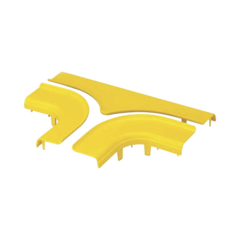 PANDUIT Tapa Opcional para Accesorio en T Horizontal FRT4X4YL, Color Amarillo MOD: FRTSC4LYL