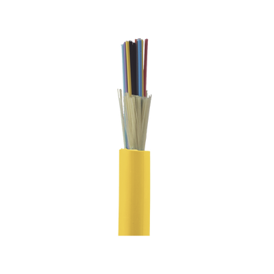 PANDUIT Cable de Fibra Óptica de 24 hilos, Monomodo OS2 9/125, Interior, Tight Buffer 900um, No Conductiva (Dieléctrica), OFNP (Plenum), Precio Por Metro MOD: FSDP924Y