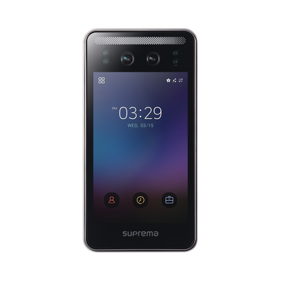 SUPREMA Face station F2 con detector de Cubre bocas, Lector Facial, Lector de tarjetas Móviles y lector de tarjetas RFID(125kHz EM & 13.56Mhz MIFARE) Compatible con BioStar2 MOD: FSF2DB