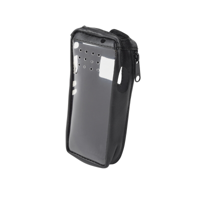 SYSCOM Funda Reforzada de Piel, Lazo para Cinto, Ventana Plástica y Cierre Lateral / IC-F3161DS, IC-F4161DS. MOD: FSMIC-F3161