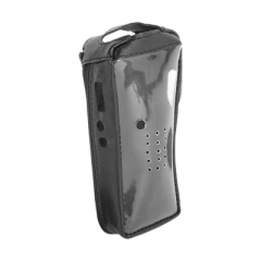 SYSCOM Funda Reforzada de piel con frente transparente para radios TK-2212, TK-2212L, TK-3212 y TK-3212L. MOD: FSM-TK-2212T