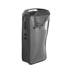 SYSCOM Funda Reforzada de Piel con Frente Transparente para Radios TK-2312/ TK3312K. MOD: FSM-TK-2312T