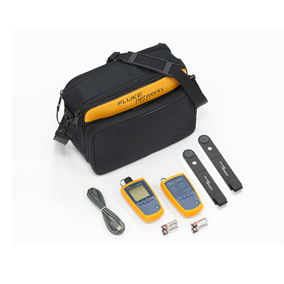 FLUKE NETWORKS Kit de Verificación SimpliFiber® para Fibra Óptica Multimodo, con Fuente de 850/1300 nm y Medidor de Potencia MOD: FTK1000