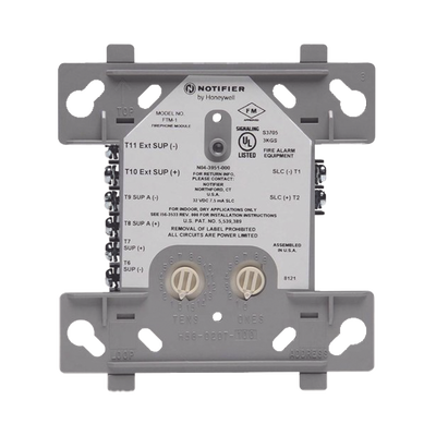 NOTIFIER Módulo De Control De Teléfono Contra Incendios / Direccionable / Tecnología FlashScan® de NOTIFIER FTM-1