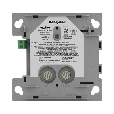 NOTIFIER Módulo Monitor Inalámbrico / Protocolo FlashScan® de NOTIFIER / Incluye Baterías FW-MM