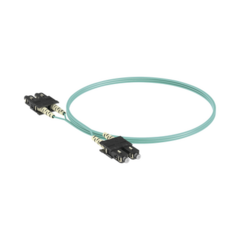 PANDUIT Jumper de Fibra Optica Multimodo 50/125 OM3, SC-SC Duplex, OFNR (Riser), Color Aqua, 3 Metros MOD: FX23RSNSNSNM003