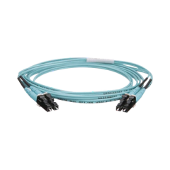 PANDUIT Jumper de Fibra Optica Multimodo 50/125 OM4, LC-LC Duplex, OFNR (Riser), Color Aqua, 2 Metros MOD: FZ2ERLNLNSNM002