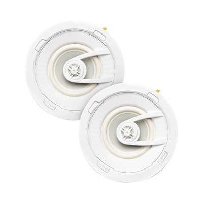 TRUAUDIO PAR de altavoces de 7 " | montaje de Techo | Diseño TruGrip | Instalacion Sin Herramientas | Woofer de Polipropileno Blanco con Quick Connect MOD: G72/PAR