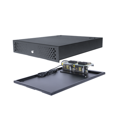 EPCOM INDUSTRIAL Fuente de Poder/ 16 Salidas/ 12-13.2 Vdc@10A. ¡CON ESPACIO PARA RESGUARDAR SU DVR/NVR! MOD: GAB-VID2-GTR-16