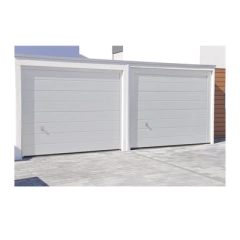 ACCESSPRO Puerta de Garage de alta calidad, Lisa color blanco 9X8 pies, AISLADA, Estilo Americana. MOD: GARAGE-98
