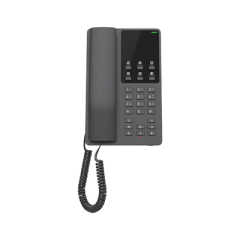 GRANDSTREAM Teléfono IP Hotelero Wi-Fi, 2 líneas SIP con 2 cuentas, codec Opus, IPV4/IPV6, color negro, con gestión en la nube GDMS GHP621W