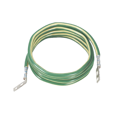PANDUIT Jumper para Aterrizar Equipos, 6 AWG, con Terminal Doblada a 45 Grados, Para Conexión a Tierra y Terminal Recta Para Equipos, 1.8m de Largo MOD: GJ672UH