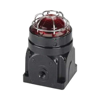 FEDERAL SIGNAL INDUSTRIAL Luz LED de la serie global, para ubicaciónes peligrosas, UL y cUL CID2, 120-240 Vca, montaje en superficie Ex d, rojo MOD: GLEDACDR