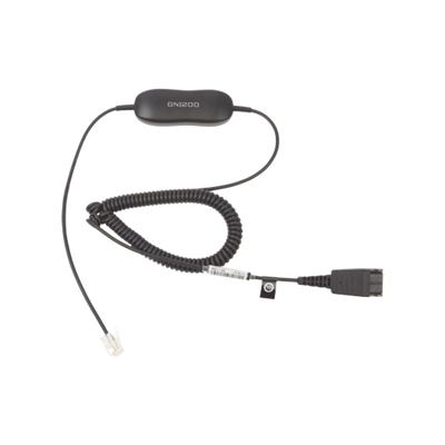 JABRA Jabra GN1200 cable enroscado con conexión QD y RJ-9 (88011-99) MOD: GN-1200-C