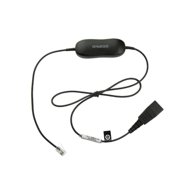 JABRA Cable para diademas BIZ1500, BIZ2300 y BIZ2400, para compatibilidad con telefonos AVAYA 96xx/16xx QD a RJ-9 (88001-03) MOD: GN-1216-S