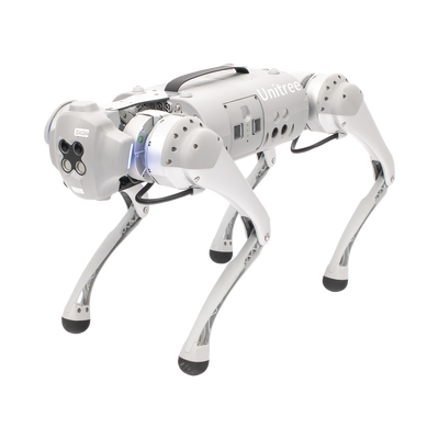 UNITREE Perro Robot Biónico Para Inspección / Inteligencia Artificial / Reconocimiento De Humanos / Incluye 1 Control Remoto / Tareas Programadas / Cámara Integrada MOD: GO1PRO