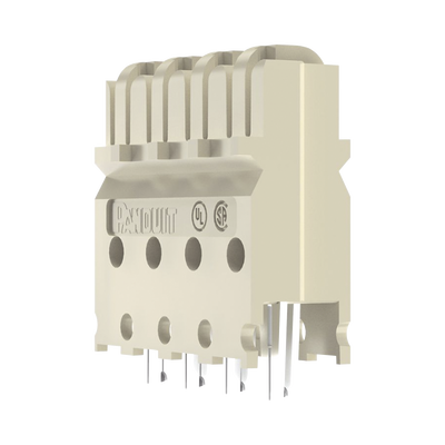 PANDUIT Block de Conexión Cat6 de 4 Pares, de Impacto, Color Marfil GPCB4-XY