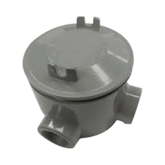 RAWELT Caja para áreas peligrosas tipo GRL de 1" (25.4 mm) de aluminio con 2 salidas libre de cobre. MOD: GRL-0546