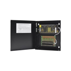 EPCOM INDUSTRIAL Fuente de poder profesional de CCTV de 12-13.2 Vdc @ 5 A, 8 cámaras, Voltaje de entrada: 100-240 Vca GRT-1204-VDCT-V3
