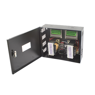 EPCOM INDUSTRIAL Fuente de poder profesional CCTV de 24 Vca @16A, 16 cámaras, volt. de entrada: 115, 127, 132 Vca (Seleccionable), con capacidad de batería de respaldo, requiere batería MOD: GRT-2416-DV