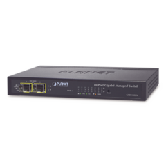 PLANET Switch Administrable de Escritorio 8 puertos Giga + 2 puertos SFP MOD: GSD-1002M