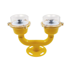 EPCOM INDUSTRIAL Lámpara de Obstrucción Doble color Rojo / IP65 / Luz fija o parpadeante / Voltaje de Operación 110 AC / 220 AC MOD: GS-LI-D