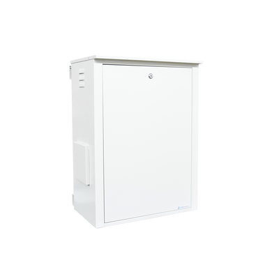 EPCOM INDUSTRIAL Gabinete Metálico de Seguridad para 2 Baterías y/o Equipo Similar con Montaje en Poste. MOD: GT-002