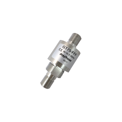 POLYPHASER Protector Coaxial de DC a 2.5 GHz a 75 Ohms con Conectores F Hembra en Ambos Lados MOD: GT75-FFF