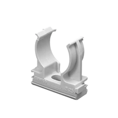 GEWISS Soporte de presión (Abrazadera), PVC Auto-extinguible, abierto para tubería de 16 mm MOD: GW-50-601