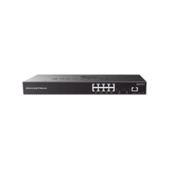 GRANDSTREAM Switch Gigabit Administrable / 8 puertos 10/100/1000 Mbps + 2 Puertos SFP Uplink / Compatible con GWN Cloud. MOD: GWN7801
