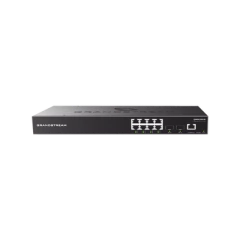 GRANDSTREAM Switch Gigabit Administrable / 8 puertos 10/100/1000 Mbps + 2 Puertos SFP Uplink / Compatible con GWN Cloud. MOD: GWN7801
