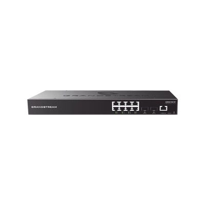 GRANDSTREAM Switch PoE+ Gigabit Administrable / 8 puertos 10/100/1000 Mbps + 2 Puertos SFP Uplink / Hasta 120W / Compatible con GWN Cloud. MOD: GWN7801P
