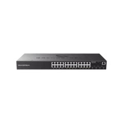 GRANDSTREAM Switch Gigabit Administrable / 24 puertos 10/100/1000 Mbps + 4 Puertos SFP Uplink / Compatible con GWN Cloud. MOD: GWN7803