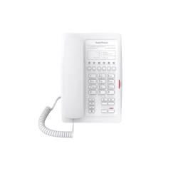 FANVIL Teléfono IP para Hotelería, profesional con 6 teclas programables para servicio rápido (Hotline), plantilla personalizable con PoE MOD: H3-WHITE
