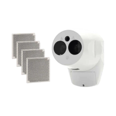 HOCHIKI Detector de Humo por Haz Reflejado / Convencional / Compatible con Todos los Paneles de Detección de Incendio / Hasta 120 Metro de Cobertura MOD: H6011120