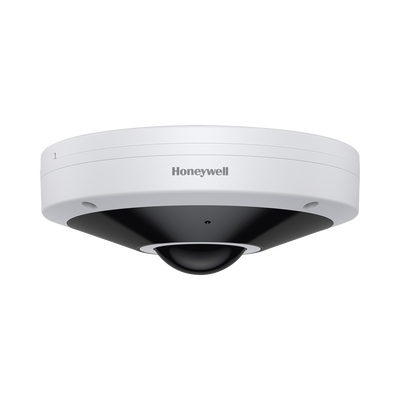 HONEYWELL Fisheye IP 5 Megapixel / Lente 1.16 mm / Vista 360° / 180° / H.265 / Exterior IP66 / IK10 / PoE / Microfono Integrado / ONVIF / NDAA / Serie 30 / Honeywell Security MOD: HC30WF5R1