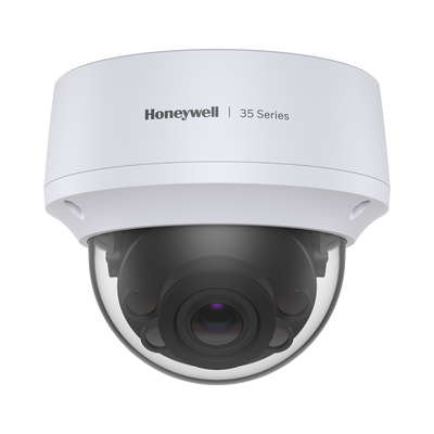 HONEYWELL Domo IP 5 Megapíxeles / Lente Mot. 2.7 a 13.5 mm / H.265 / 50 mts IR / Exterior IP67 / Antivandálica IK10 / Serie 35 / Cumple con NDAA / Honeywell Security MOD: HC35W45R2