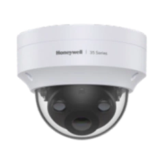 HONEYWELL Mini Domo IP 5 Megapíxeles / Lente 2.8 mm / 40 mts IR / NDAA / ONVIF / Exterior IP67 / Antivandálica IK10 / IA (Filtro de Humanos y Vehiculos) / Conteo de Personas / Merodeo / H.265 / PoE / Alarmas I/O / Serie 35 / Honeywell Security MOD: HC35W45R3