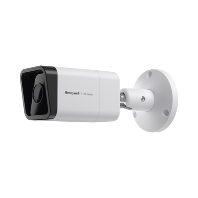 HONEYWELL Bala IP 5 Megapixel / Lente Mot. 2.7 a 13.5 mm / 60 mts IR / NDAA / ONVIF / Exterior IP67 / H.265 / IA (Filtro de Humanos y Vehiculos) / Merodeo / Conteo de Personas / PoE / Audio y Alarmas I/O / Serie 35 / Honeywell Security MOD: HC35WB5R2