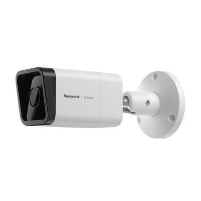 HONEYWELL Bala IP 8 Megapixel / Lente Mot. 2.7 a 13.5 mm / 60 mts IR / Exterior IP67 / H.265 / IA (Filtro de Humanos y Vehiculos) / Merodeo / Conteo de Personas / PoE / Audio y Alarmas I/O / ONVIF / Cumple con NDAA / Serie 35 / Honeywell Security MOD: HC35WB8R2