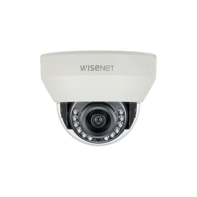 Hanwha Techwin Wisenet Cámara Domo Interior 4 Megapíxel (AHD),600TVL (CVBS) / Lente 2.8 mm / IR 20 m / dWDR / HLC / BLC MOD: HCD-7010RA