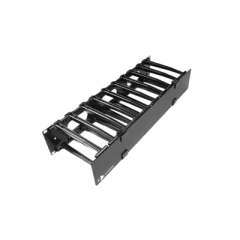 SIEMON Organizador de Cable Horizontal RouteIT, Sencillo, Para Rack de 19in, 6in de profundidad, 1UR MOD: HCM-6-1U