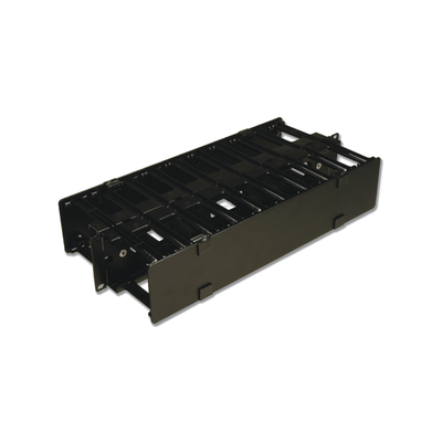 SIEMON Organizador de Cable Horizontal RouteIT, Doble, Para Rack de 19in, 6in de profundidad, 2UR MOD: HCM-6-2UD