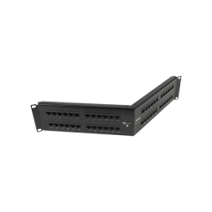 SIEMON Patch Panel UTP HD6 Categoría 6, de 48 puertos, Angulado para alta densidad de puertos, 2UR MOD: HD6-48A