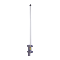 HUSTLER Antena base UHF 470-490 MHz, Fibra de Vidrio, 9 dB de Ganancia, Serie HD para Climas Difíciles MOD: HD9-470-90