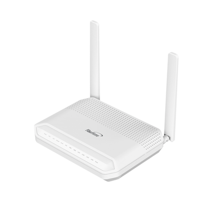 FIBERHOME ONU GPON WiFi 6, 2.4/5 GHz, 4 puertos Gigabit + 1 POTS + 2 USB, conector SC/UPC MOD: HG6145F