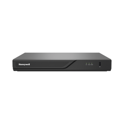 HONEYWELL NVR 8 Megapixel (4K) / 16 Canales / 16 Puertos PoE+ / H.265 / Incluye 1 HDD de 8 TB (2 Bahias de Disco Duro) / ONVIF / Certificación NDAA / Serie 30 / Audio y Alarmas Entrada y Salida / Honeywell Security MOD: HN30160208